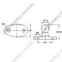 door stop  rubber  pin 30mm