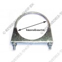 exhaust clamp, inner diameter 35mm - 1" 3/8