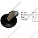 swivel castor diam. 125 mm