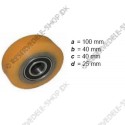 support wheel PU, diam. 100 mm support wheel PU, diam. 100 mm