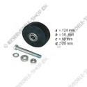 support wheel GU diam. 124 mm