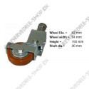 swivel castor diam. 82 mm