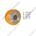 support wheel PU diam. 180 mm