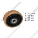 support wheel VU diam. 150 mm