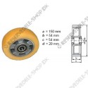 support wheel PU diam. 150 mm