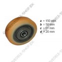 support wheel VU, diam. 150 mm