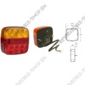 rear light 12/24 square LED
