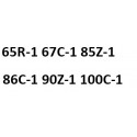 model 65R-1 67C-1 85Z-1 86C-1 90Z-1 100C-1