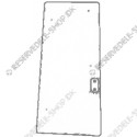 windscreen side behind door - lefthand