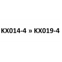 model KX014-4 tot KX019-4