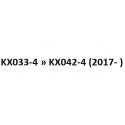 model KX033-4 to KX042-4 (2017- )