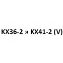 model KX36-2 tot KX41-2 (V)
