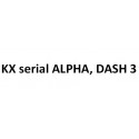 model KX serial ALPHA, DASH 3 