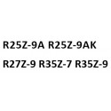 model R25Z-9A R25Z-9AK R27Z-9 R35Z-7 R35Z-9