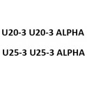 model U20-3 U20-3 ALPHA U25-3 U25-3 ALPHA